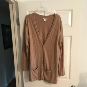 Tan cardigan